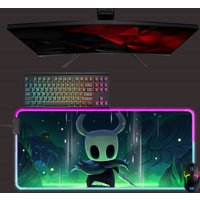 Hollow Knight Led Mouse Mat, Rgb Mouse Pad, Gaming Mouse Pad, Desk Mat, Gift For Gamer