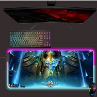 Starcraft Led Mouse Mat, Rgb Mouse Pad, Gaming Mouse Pad, Desk Mat, Gift For Gamer