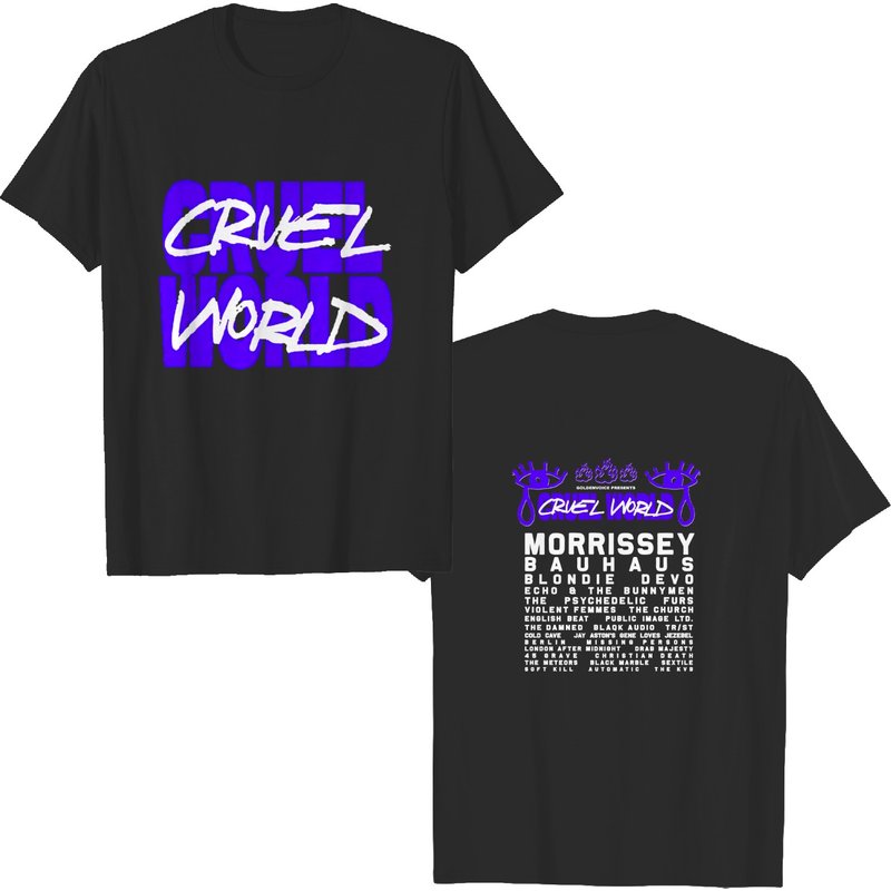 2022 Music Festival Cruel World Cali Shirt — Mens T Shirts