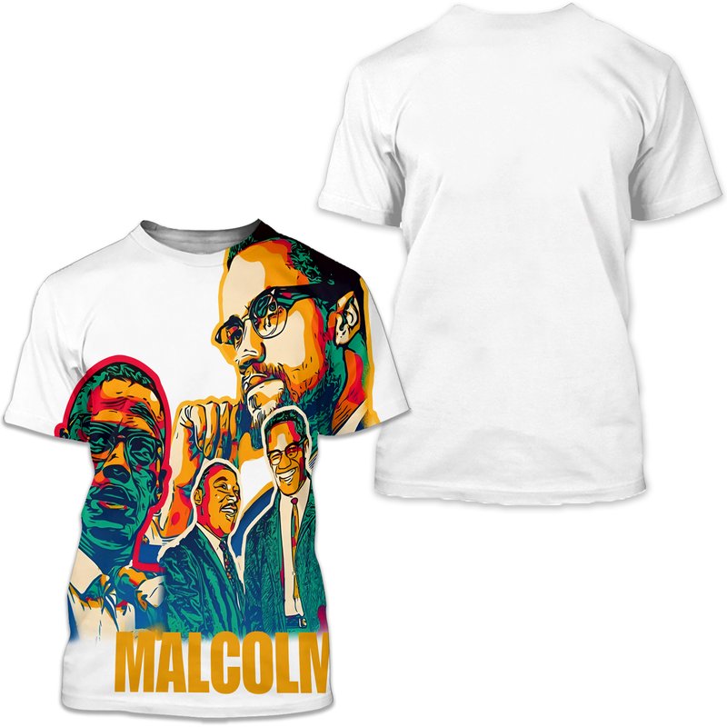 Malcolm And Mlk T-shirt — T-shirts pour hommes