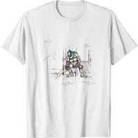 Leonardo Teenage Mutant Ninja Turtles Movie Sketch T-shirt — Mens T Shirts