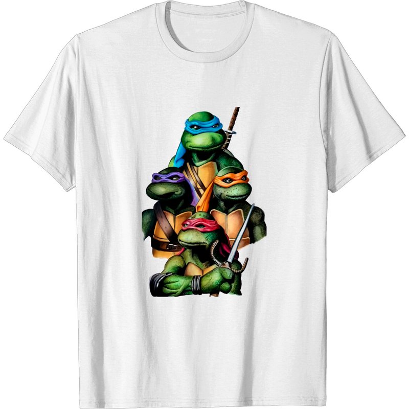 Tmnt 4 Turtles Portrait T-shirt — T-shirts pour hommes
