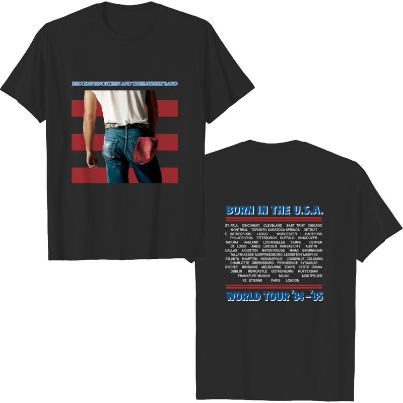 Bruce Springsteen Born In The Usa World Tour '84-'85 Vtg Concert T-shirt