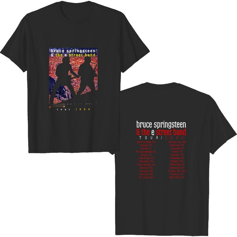 Vintage Bruce Springsteen & The E Street Band Tour 2000 American Rock Band T-shirt X L — T-shirts pour hommes