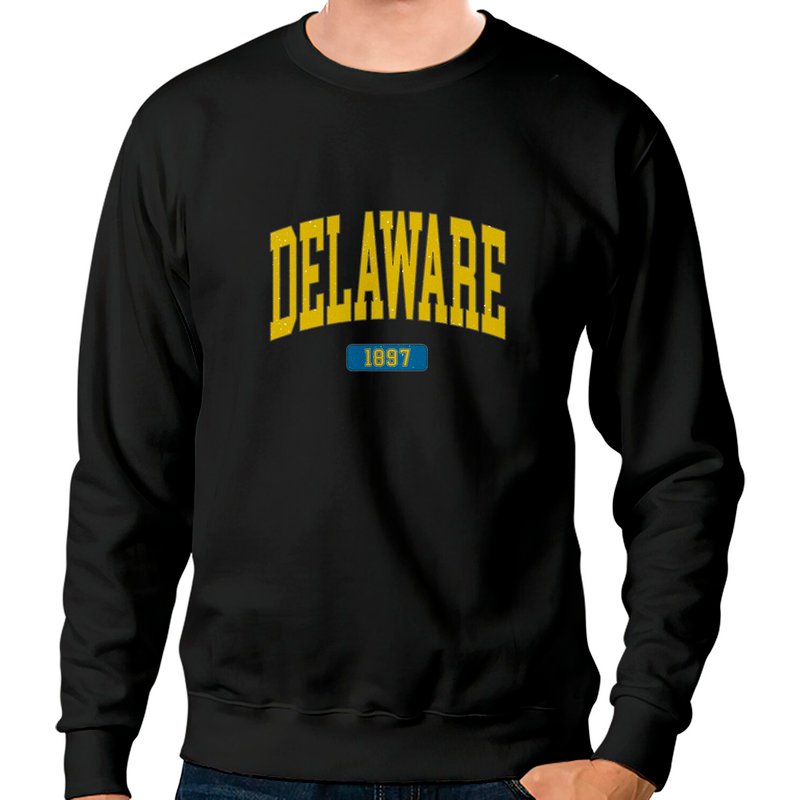 Vintage Delaware Sweatshirt Delaware Fan Crewneck Sweatshirt — Sweats à capuche pour hommes