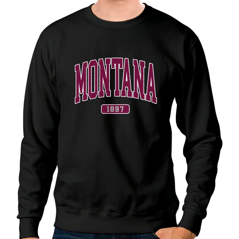 Vintage Montana Sweatshirt Montana Fan Crewneck Sweatshirt — Sweats à capuche pour hommes