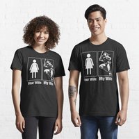 Mens Your Wife My Wife, My Wife Is Super Woman T-shirt — T-shirts pour hommes