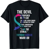The Devil- Thyroid Cancer Awareness Support Ribbon T-shirt