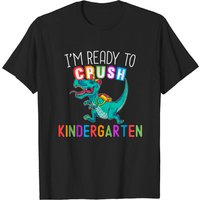 Kids I'm Ready To Crush Kindergarten Dinosaur Back To School T-shirt