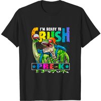 Ready To Crush Pre-k Dinosaur Backpack Back To School Boys T-shirt — T-shirts pour hommes