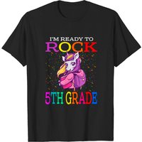 I'm Ready To Rock 5th Grade Back To School Unicorn T-shirt — T-shirts pour hommes