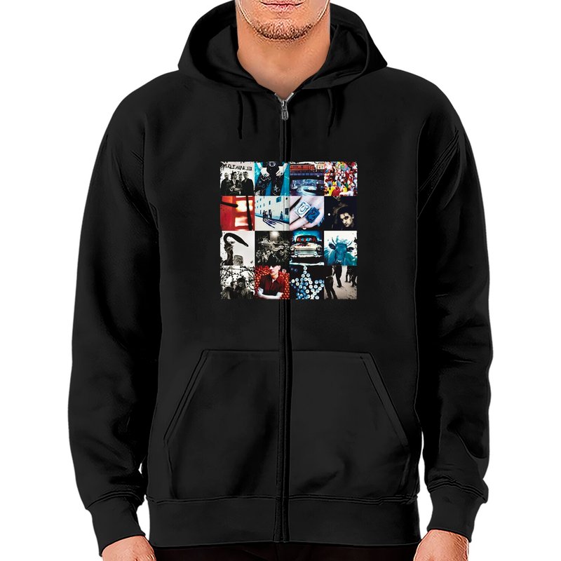 U2 Achtung Baby Zip Hoodies — Sweats à capuche pour hommes