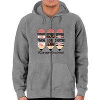 Teach Love Inspire Paraprofessional Crayon Zip Hoodies