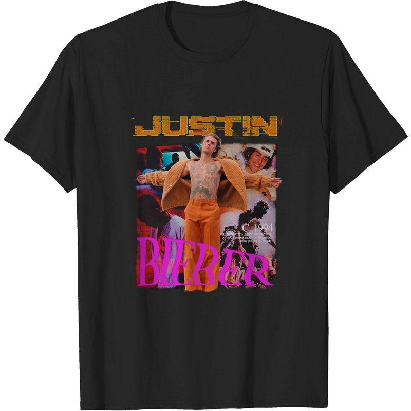 Vintage Justin Bieber T Shirt — T-shirts pour hommes