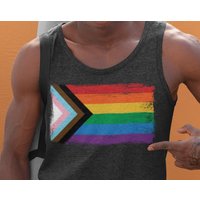 Pride Rainbow Flag Vintage Tank Top — T-shirts pour hommes