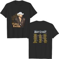 Y2k Vintage Toby Keith Biggest & Baddest Tour Band Tee Shirt L — T-shirts pour hommes