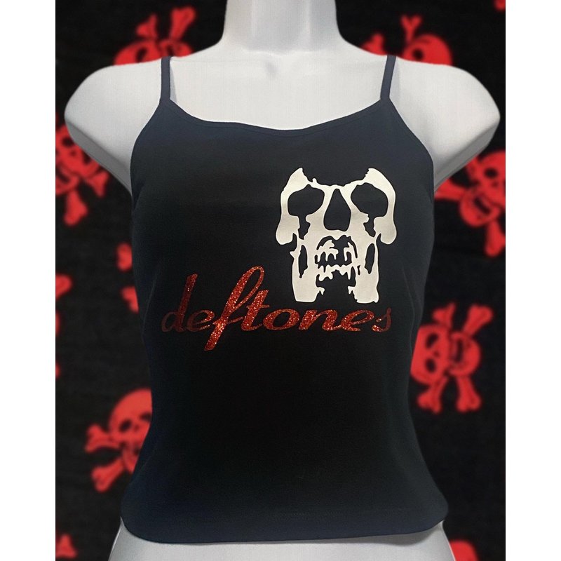 Deftones Self-titled Cropped Tank — T-shirts pour hommes