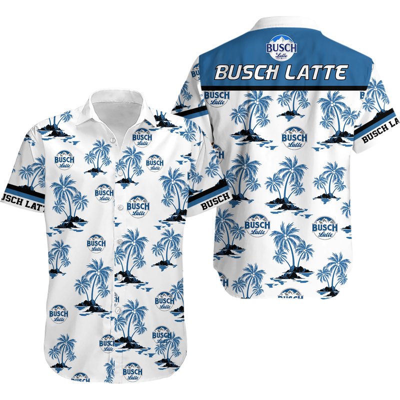 3d Litmus-busch Light Bud Light Hawaiian Shirt — Chemises décontractées pour hommes