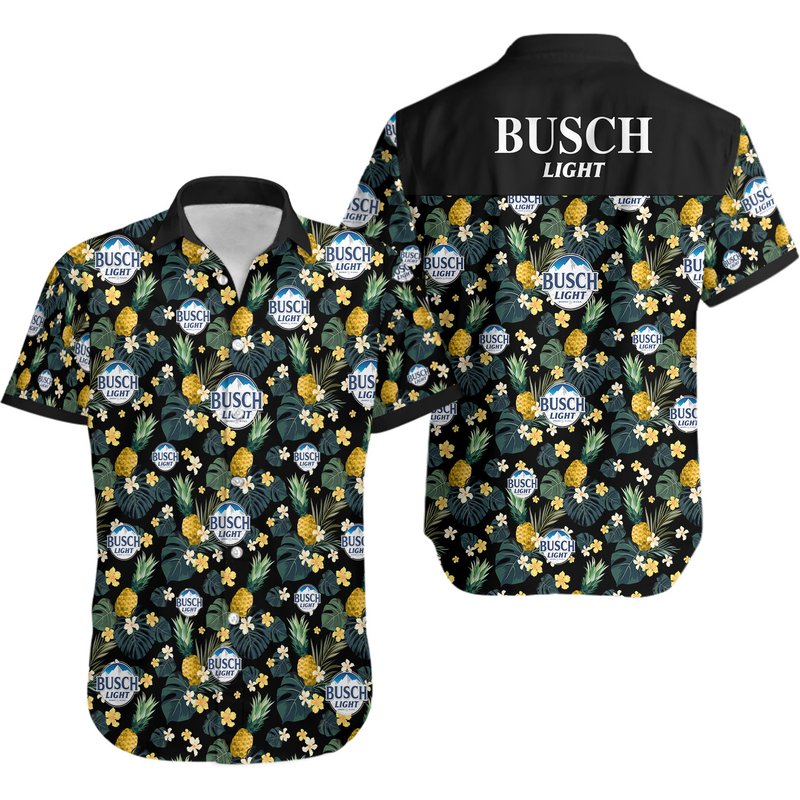 3d Litmus-light Beer Bud Light Hawaiian Shirt — Chemises décontractées pour hommes