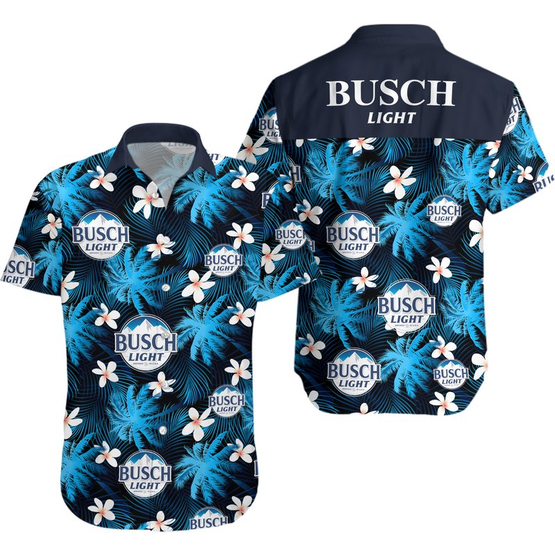 3d Litmus-light Beer Bud Light Hawaiian Shirt — Chemises décontractées pour hommes