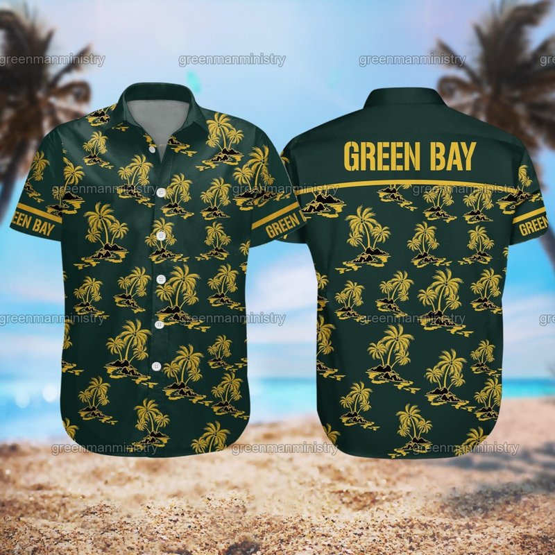 Green Bay Hawaiian Shirt — Chemises décontractées pour hommes