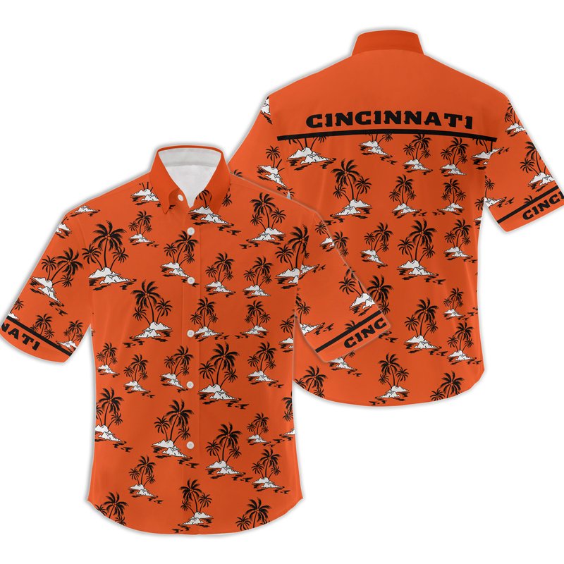 Cincinnati Hawaiian Shirt, Cincinnati Beach — Mens Casual Shirts