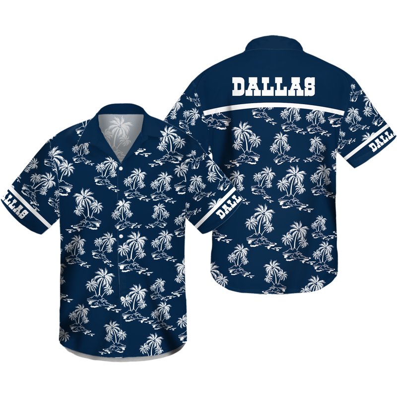 Dallas Football Beach Hawaiian Shirt — Chemises décontractées pour hommes