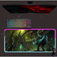 World Of Warcraft Illidan Led Mouse Pad For Gamers — Tapis de souris et sous-mains