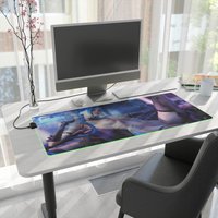 League Of Legends Jinx Rgb Desk Mat - Arcane Inspired