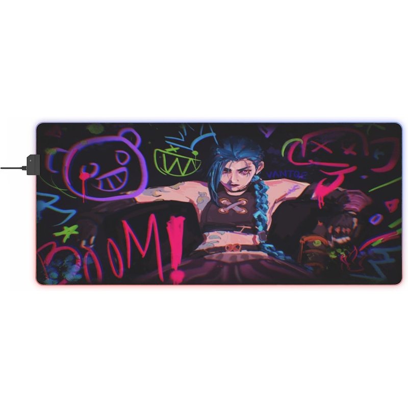 Arcane Jinx Mouse Pad - League Of Legends Gaming Accessory — Mouse Pads & Desk Mats