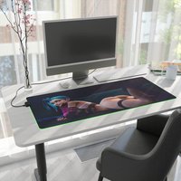 Jinx Rgb Led Mouse Pad - League Of Legends Inspired