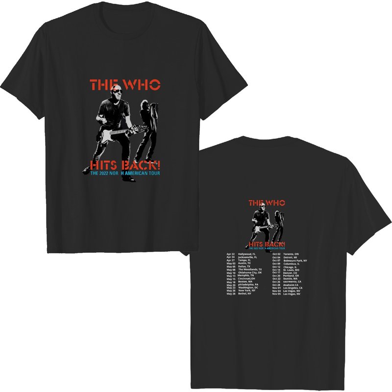 The Who Hits Back North American Tour 2022 T-shirt