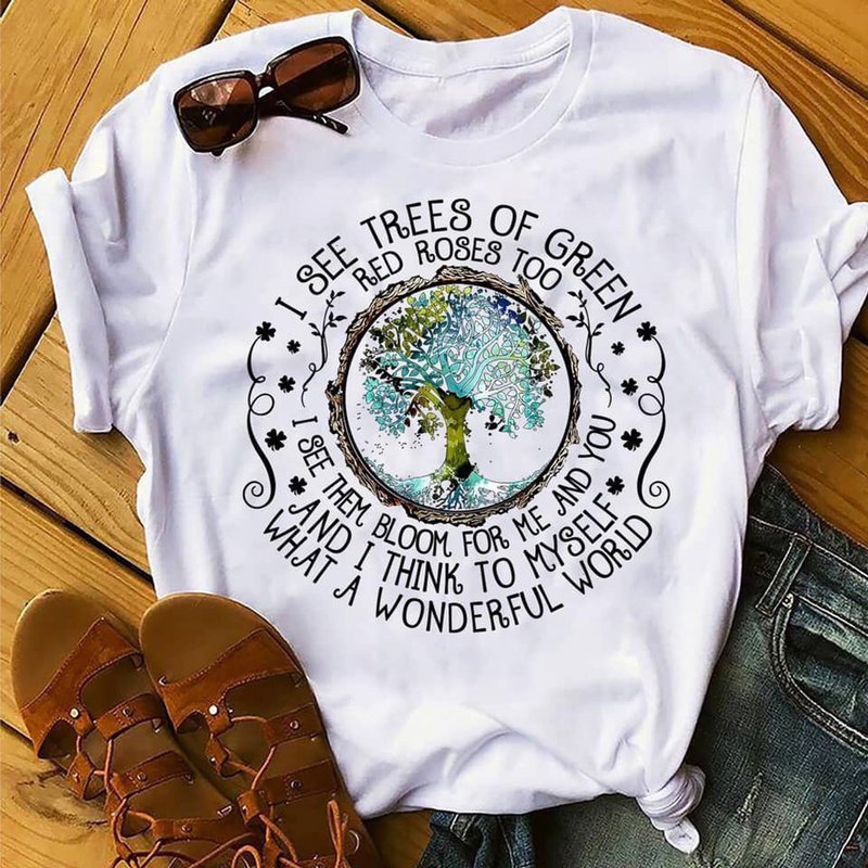 I See Trees Of Green Red Roses Too T-shirt — T-shirts pour hommes