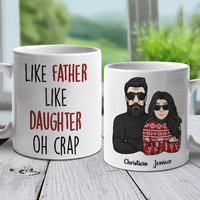 Like Father Like Daughter Personalized Mug — Tasses et gobelets