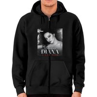 Diana Ross Cartoon Classic Zip Hoodies