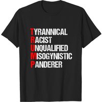 Anti Trump Resist Acrostic - Anti Trump - T-shirt