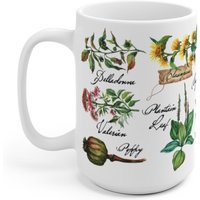 Outlander Gift La Dame Blanche / Outlander Mug / Claire Fraser / Herbs / Naturopathy Gift / Printed In Usa, Uk Or Au — Tasses et gobelets