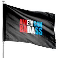 Kid Rock American Badass (red, White & Blue Patriotic Version) House Flags — Decorative Flags