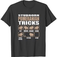 Stubborn Pomeranian Tricks Design T-shirt