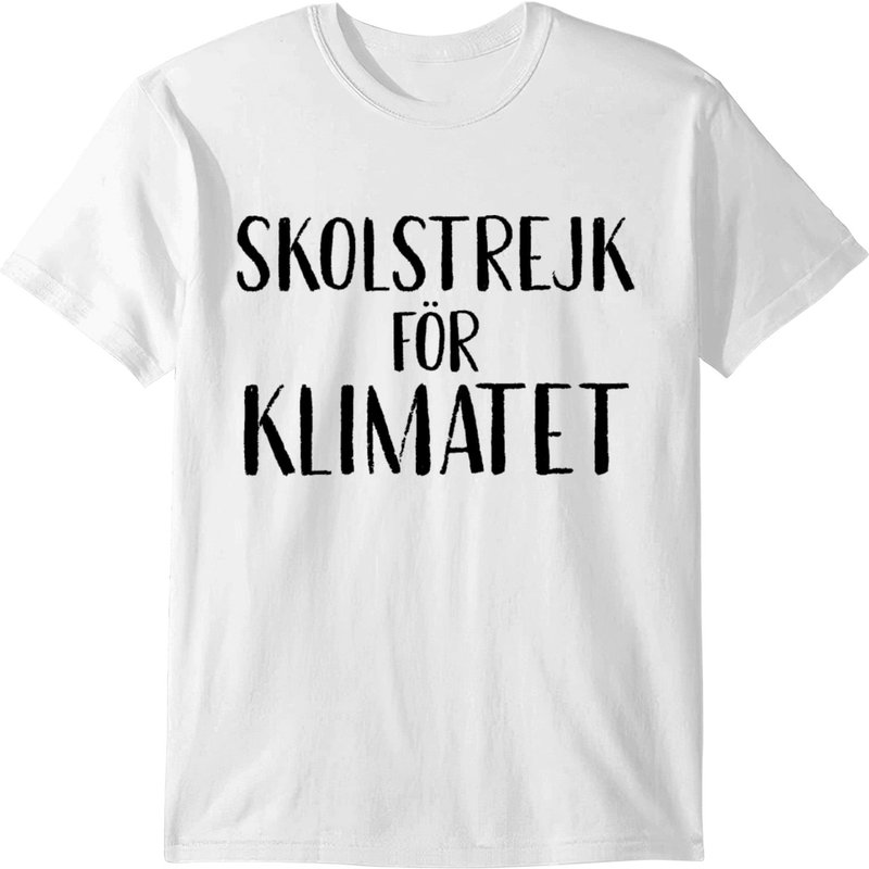 Skolstrejk Foer Klimatet School Strike For Climate T-shirt — T-shirts pour hommes