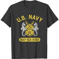 Us Navy Deep Sea Diver Underwater Operations Unit T-shirt — T-shirts pour hommes