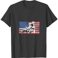 Funny American Flat Track Motorcycle Gift Cool Bik T-shirt