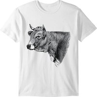 Cow Vintage Picture - Graphic T-shirt — Mens T Shirts