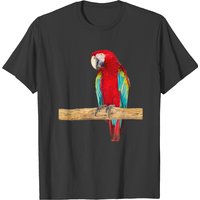 Red Macaw Parrot T-shirt — Mens T Shirts