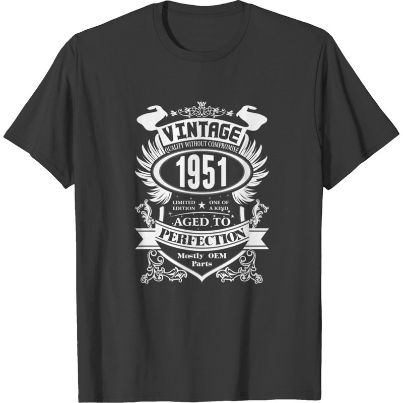 Vintage 1951 Aged To Perfection T-shirt — Mens T Shirts