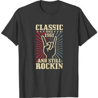 Vintage 1961 Classic Rock 60th Birthday Gift T-shirt