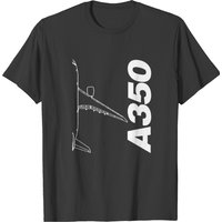 Airbus A350 Top View T Shirt T-shirt — Mens T Shirts