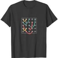 Modular Synthesizer Patch Cable Design T-shirt