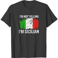 Sicilian Not Yelling Funny Italian T-shirt T-shirt — Mens T Shirts