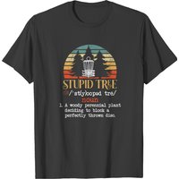 Stupid Tree Definition Disc Golf Sport Vintage T-shirt — Mens T Shirts